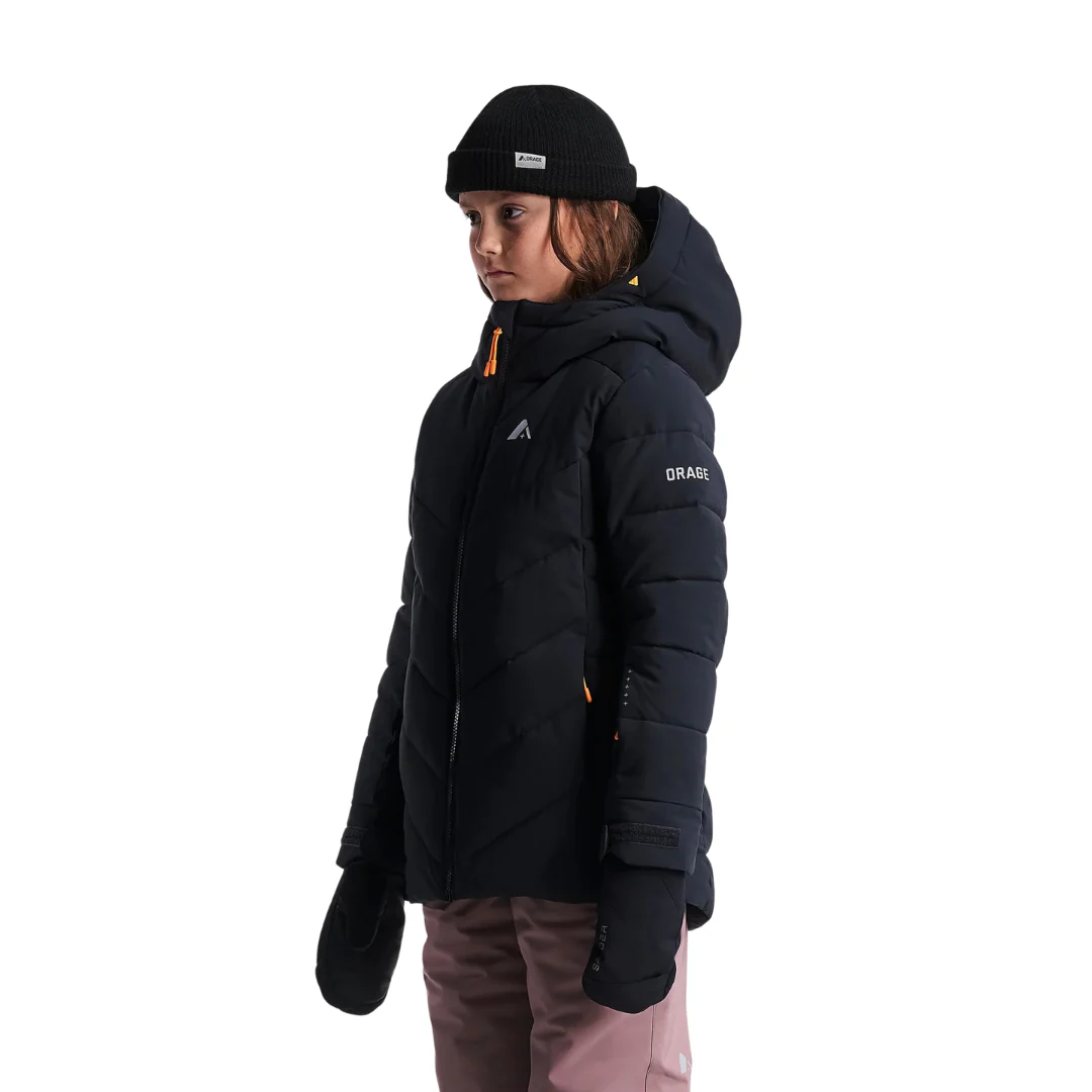 MANTEAU ISOLÉ FILLE, RIYA NOIR – Image 2