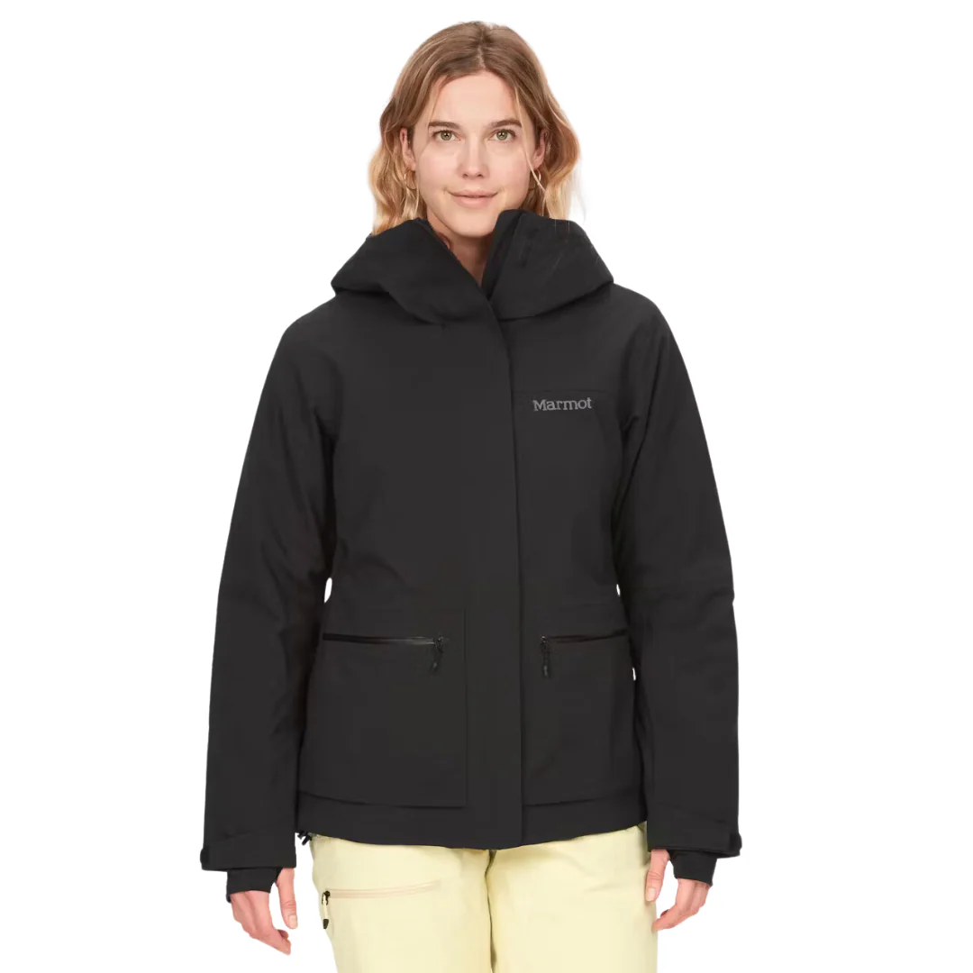 MANTEAU SKI FEMME, REFUGE NOIR