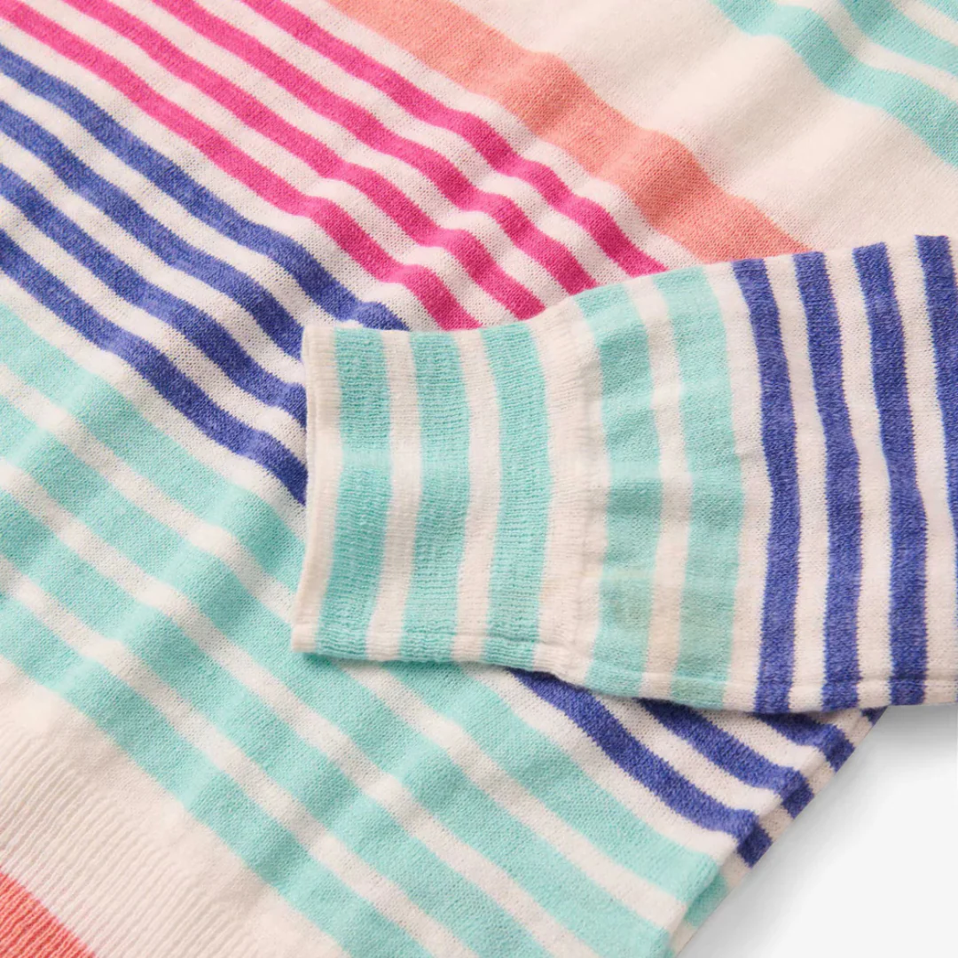 CHANDAIL BRETON POUR FEMME, TRICOT RAYURES CERISE – Image 3