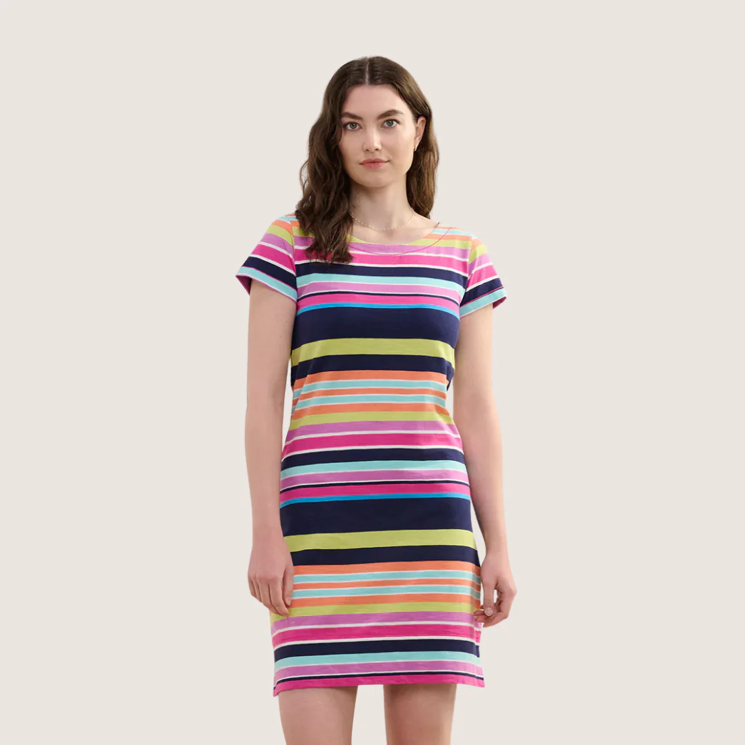 ROBE POUR FEMME, NELLIE RAYURES CHAUDES