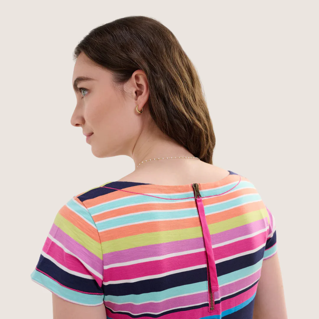 ROBE POUR FEMME, NELLIE RAYURES CHAUDES – Image 4