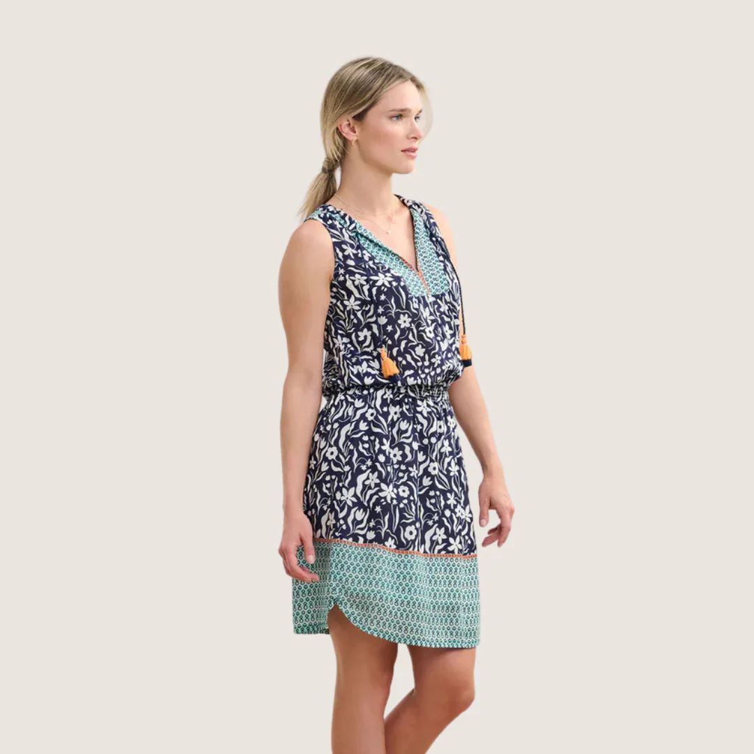 ROBE POUR FEMME, CHLOE ONDULATIONS FLORALES – Image 2