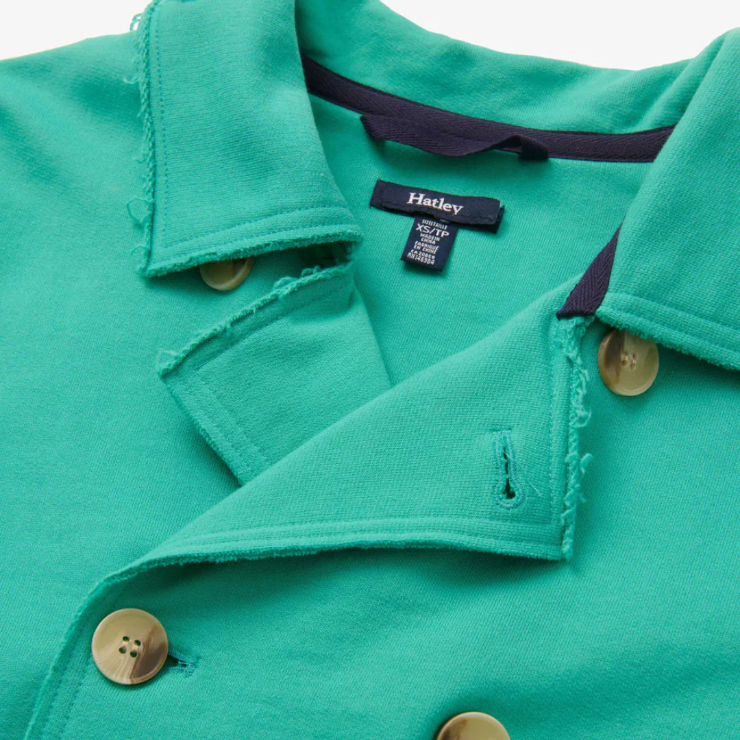 VESTON POUR FEMME, BLAZER PREPPY VERT D'EAU – Image 4