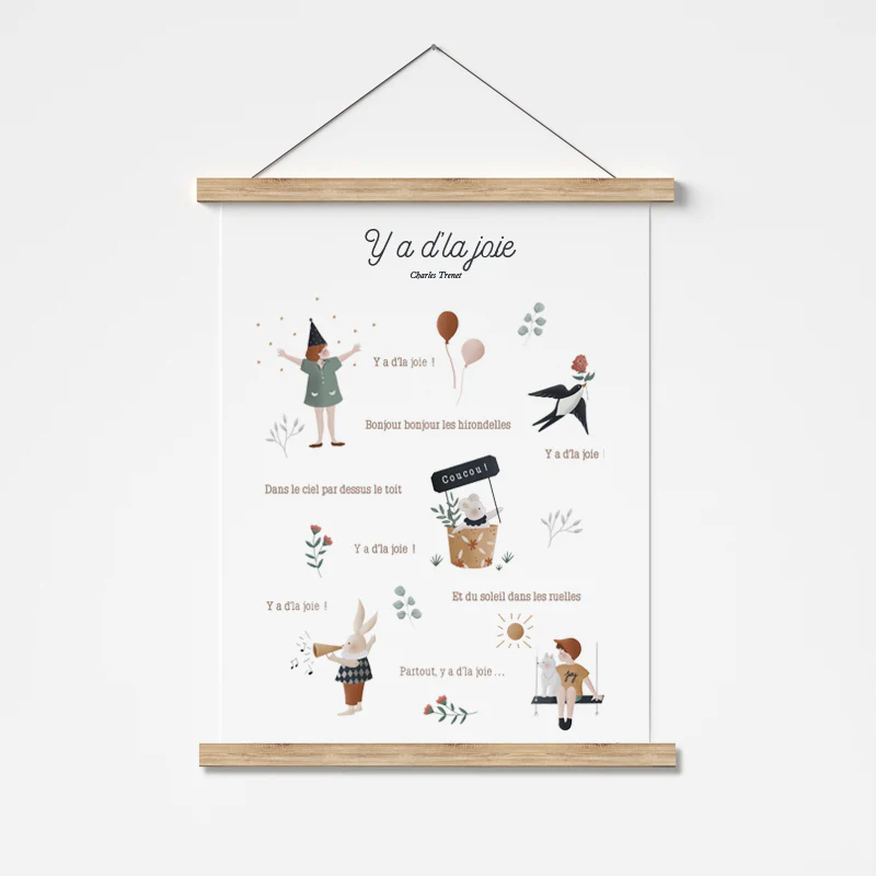 Porte affiche en bois - 31 cm – Image 2
