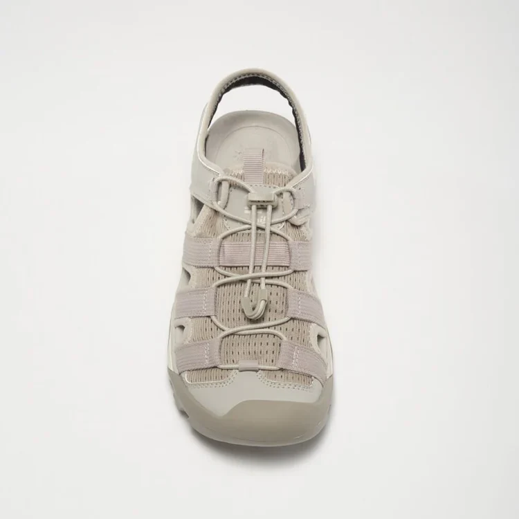 SANDALE À BOUT FERMÉ POUR FEMME, SOLSTICE TAUPE – Image 3