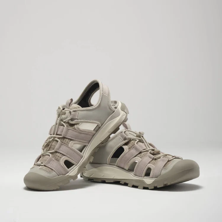 SANDALE À BOUT FERMÉ POUR FEMME, SOLSTICE TAUPE – Image 8