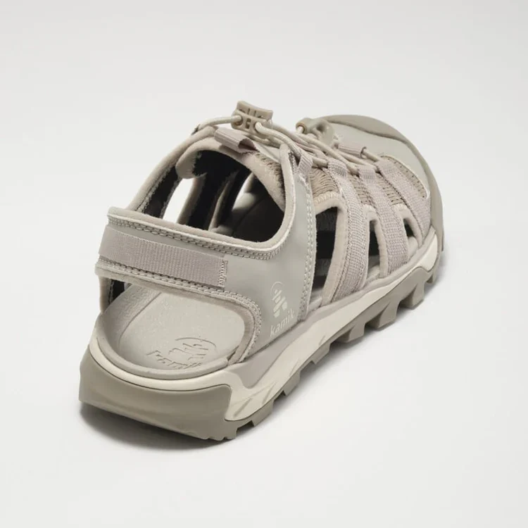 SANDALE À BOUT FERMÉ POUR FEMME, SOLSTICE TAUPE – Image 4