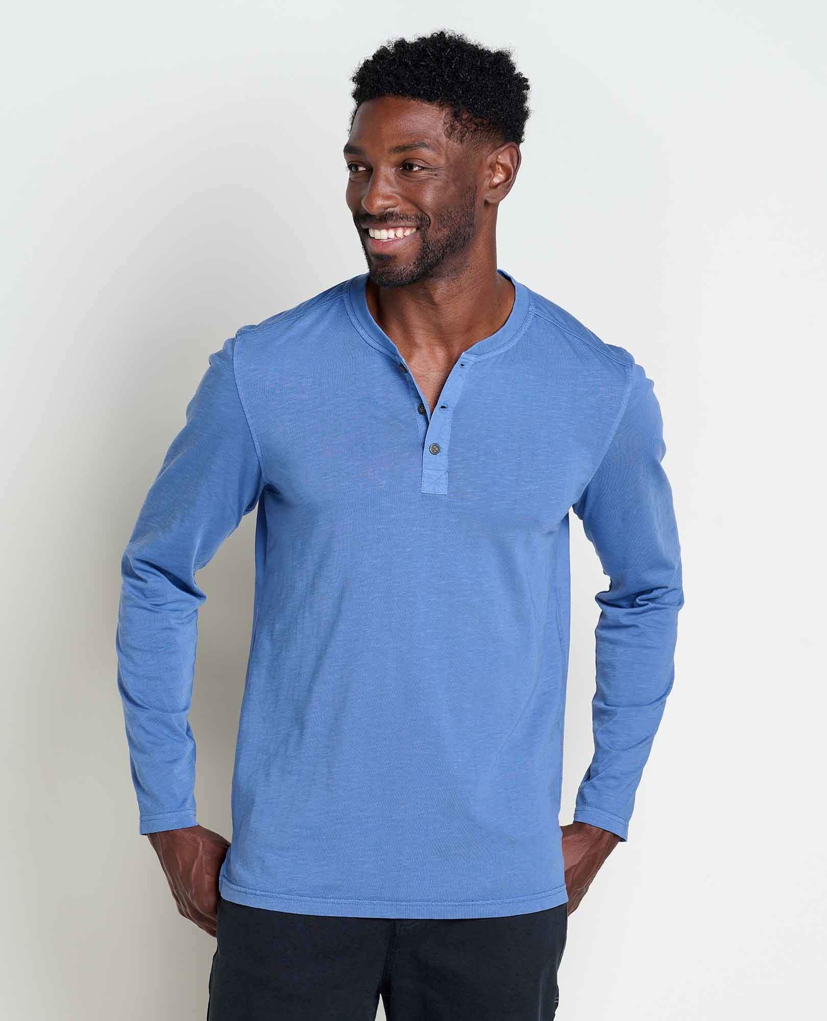 CHANDAIL À MANCHES LONGUES POUR HOMME, PRIMO HENLEY