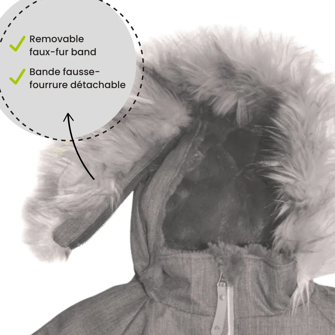 HABIT D'HIVER 2 PIÈCES POUR FILLE, IMPRIMÉ NATURE (7 À 12 ANS) – Image 6