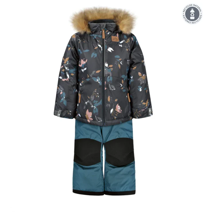 HABIT D'HIVER 2 PIÈCES POUR FILLE, IMPRIMÉ NATURE (2 À 6 ANS) – Image 3