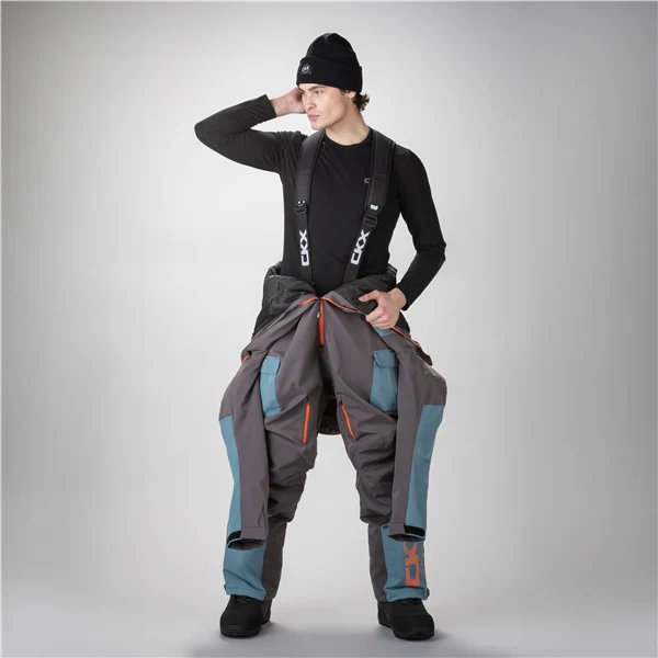 ENSEMBLE MOTONEIGE 1 PIÈCE HOMME, YUKON GRIS & BLEU – Image 4