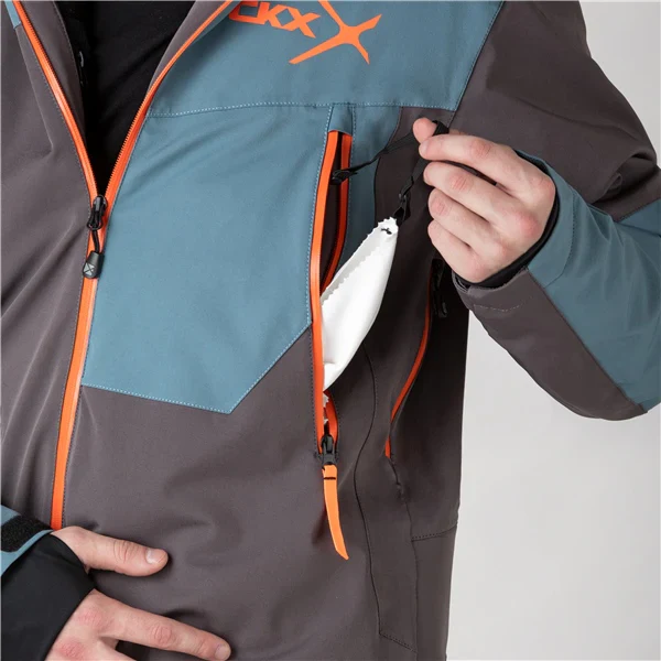 ENSEMBLE MOTONEIGE 1 PIÈCE HOMME, YUKON GRIS & BLEU – Image 8