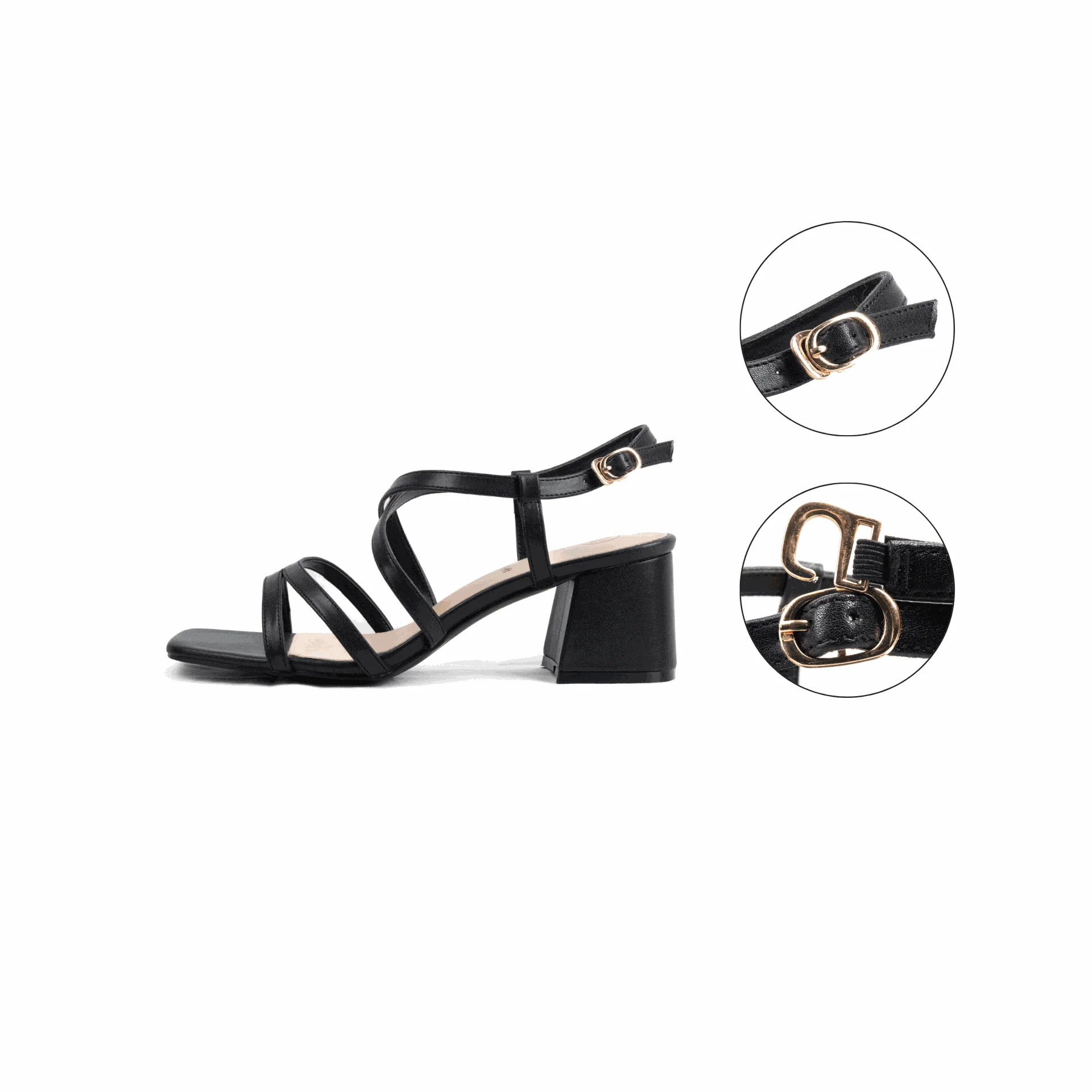 Sandales à talons pieds larges ajustables H - Modele Zoe – Image 5