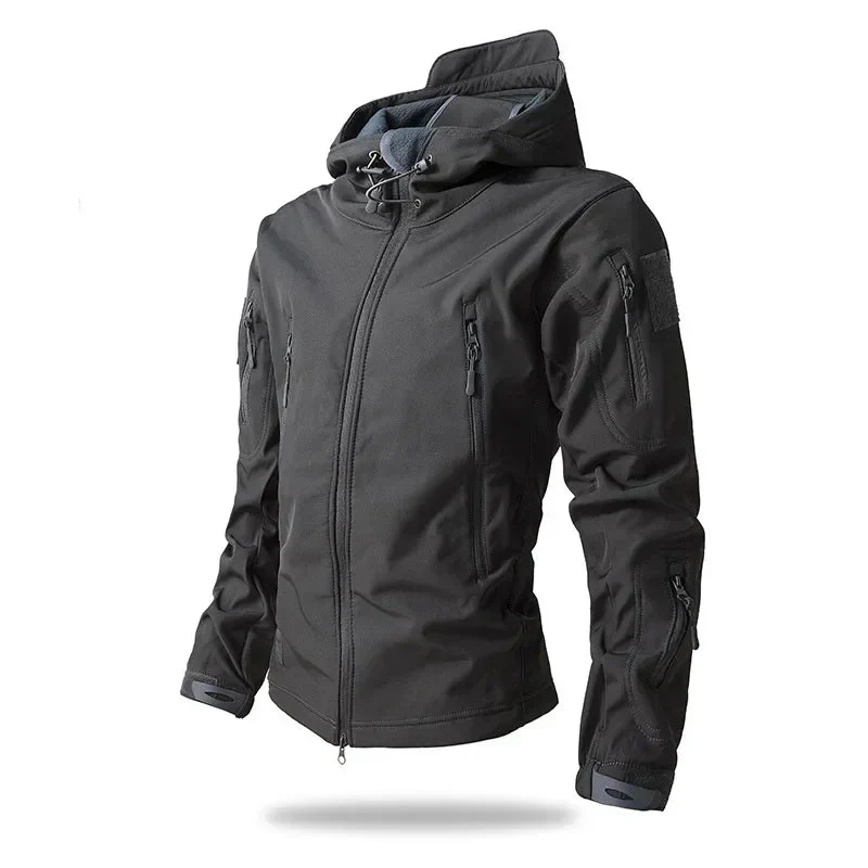 Veste de randonnée softshell coupe-vent doublée polaire homme – Image 7