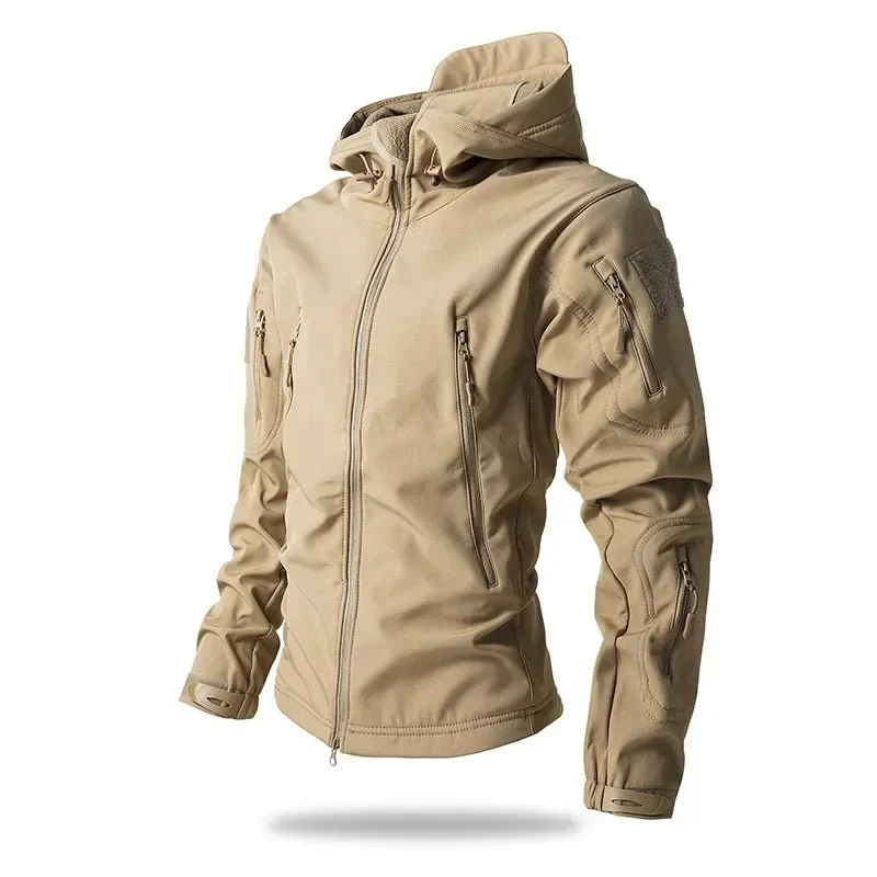 Veste de randonnée softshell coupe-vent doublée polaire homme – Image 8