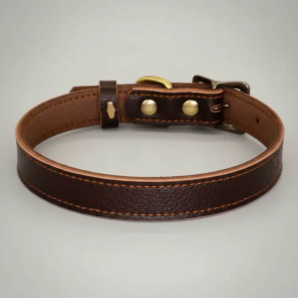 Collier En Cuir Souple Réglable Pour Petit Et Moyen Chien – Image 7