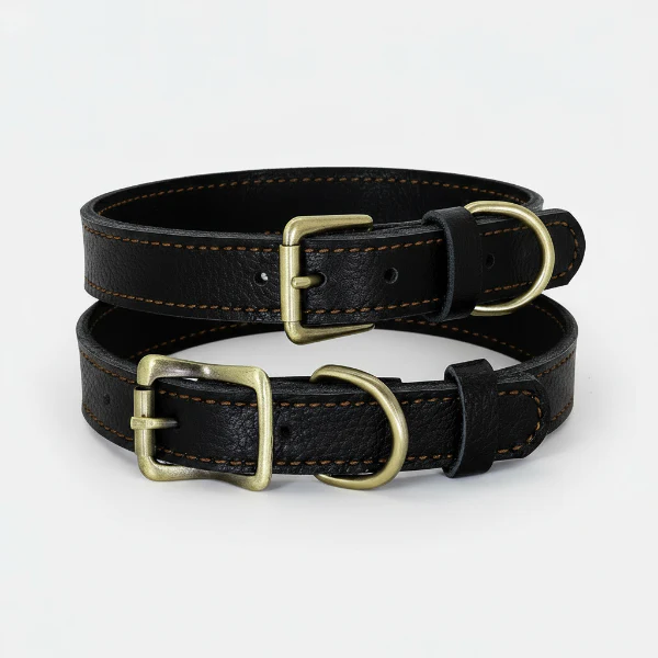 Collier En Cuir Souple Réglable Pour Petit Et Moyen Chien – Image 9