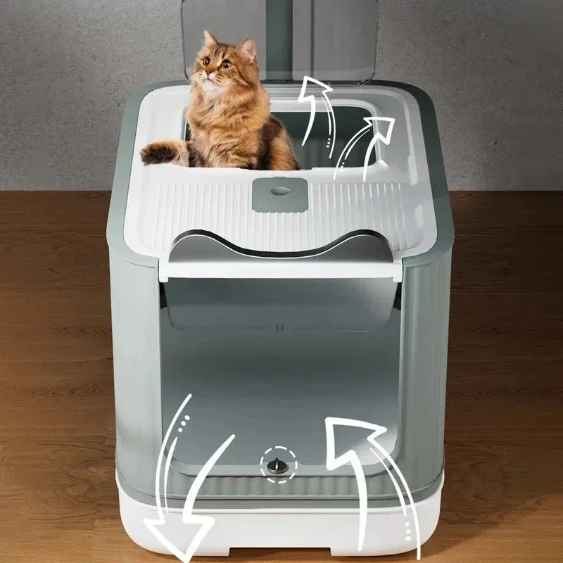 Bac à Litière Pliable Chat Design et Pratique – Image 4