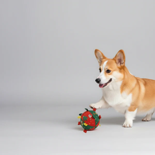 Balle De Noël Pour Chien Avec Clochette Intégrée – Image 2