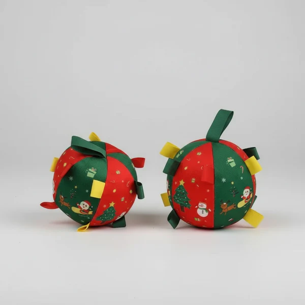 Balle De Noël Pour Chien Avec Clochette Intégrée – Image 3