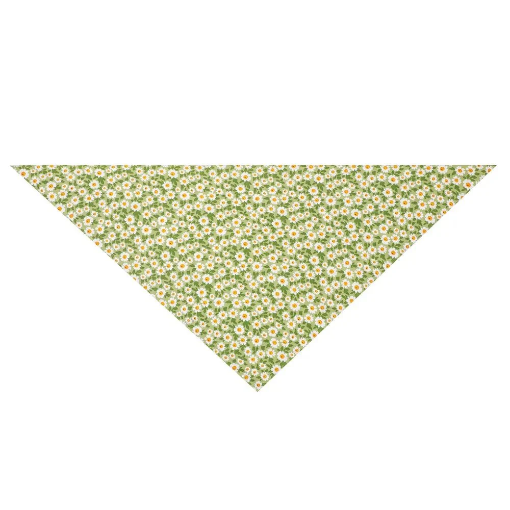 Bandana En Coton Imprimé Fleurs Pour Chien – Image 3