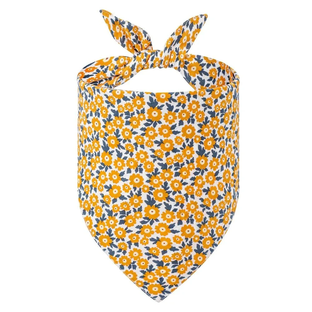 Bandana En Coton Imprimé Fleurs Pour Chien – Image 9