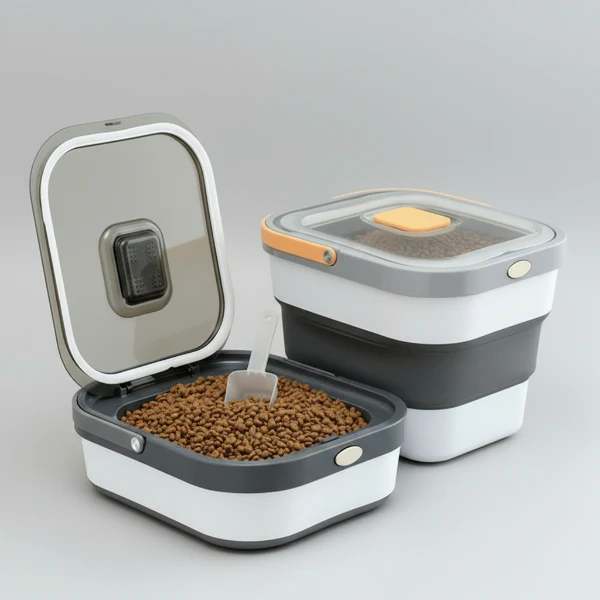 Boîte À Croquettes Pliable Avec Poignée