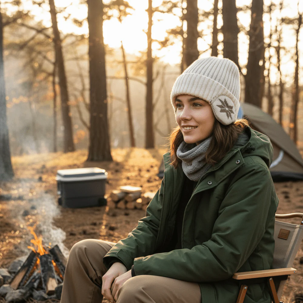 Bonnet d’hiver tricoté avec cache-oreilles | Montelac – Image 2