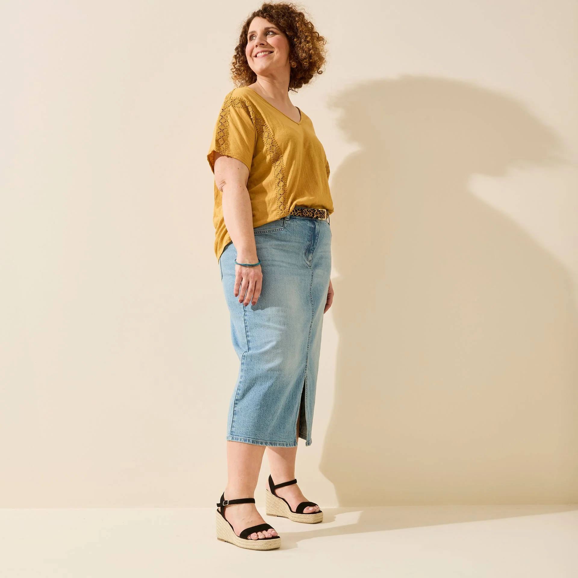 Sandales compensées pieds larges ajustables H - Modele Vic – Image 2