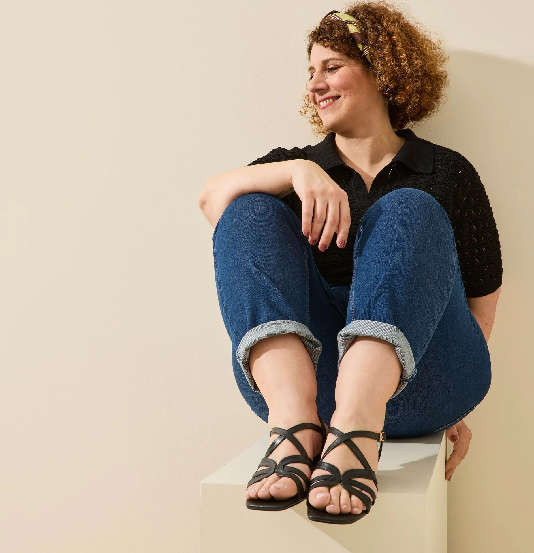 Sandales à talons pieds larges ajustables H - Modele Eva – Image 2