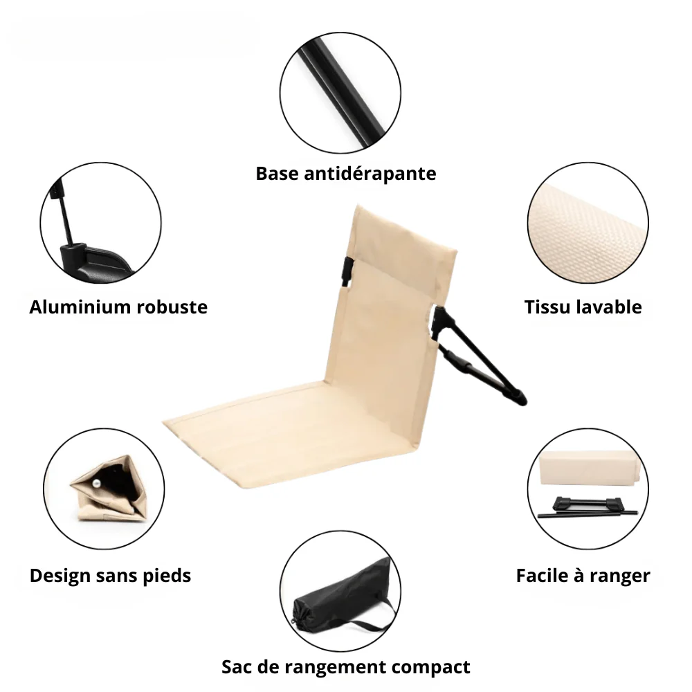 Chaise pliante légère pour camping | Montelac – Image 5