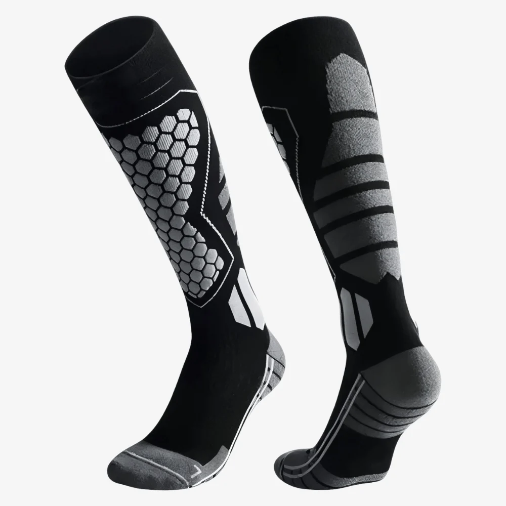 Chaussettes de randonnée hautes, respirantes et résistantes | Montelac