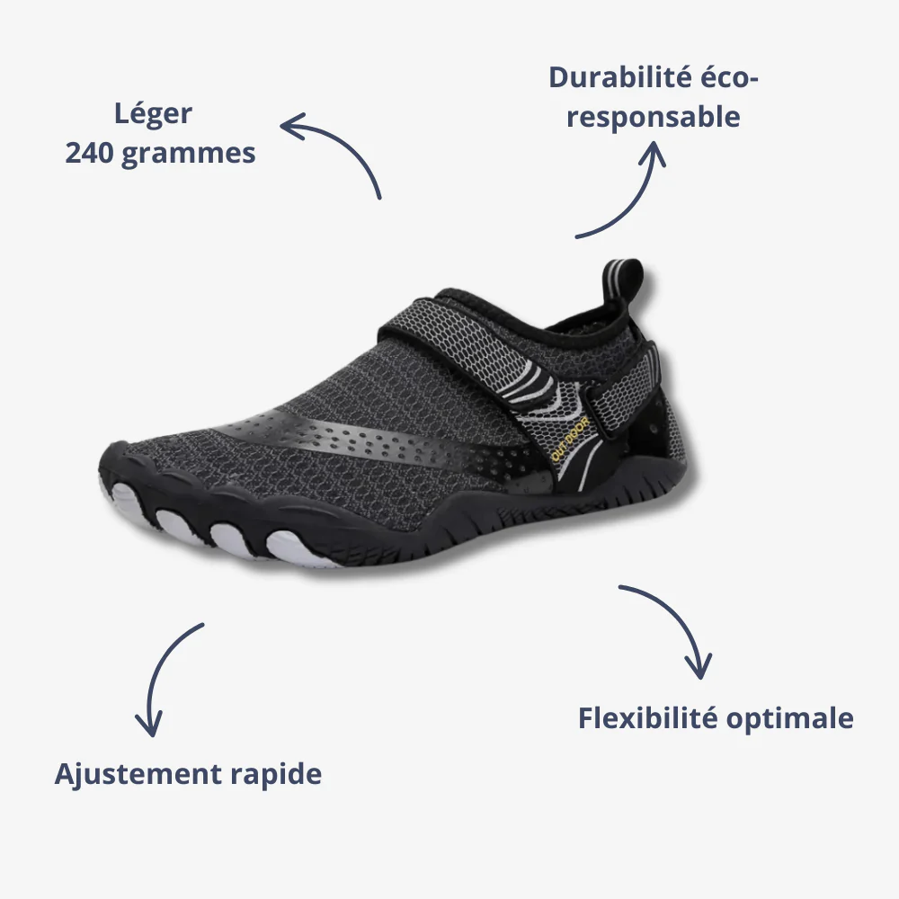 Chaussures minimalistes légères avec bride réglable et semelle souple – Image 6