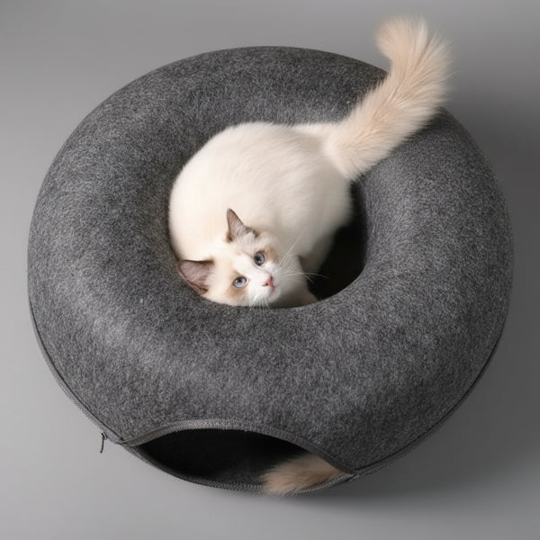 Cocon En Laine Pour Chat Design Et Confortable – Image 6