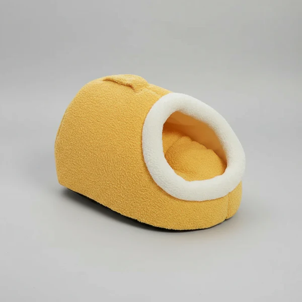 Cocon Confortable Pour Chat En Peluche Douce – Image 4