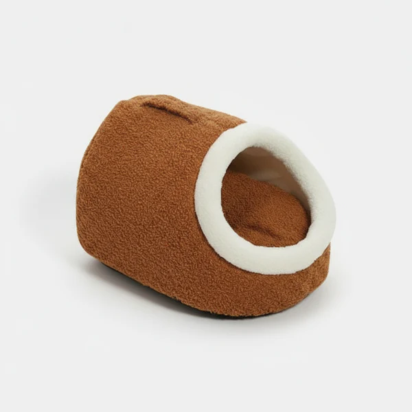 Cocon Confortable Pour Chat En Peluche Douce – Image 3