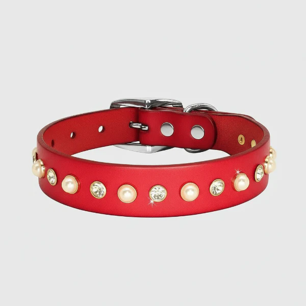 Collier Chic Perles Et Strass Pour Chien Et Chat – Image 3