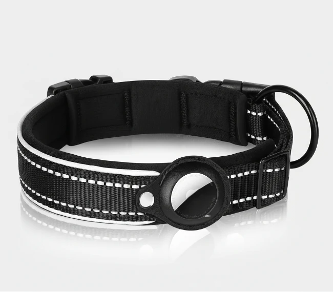 Collier Réfléchissant Chien Avec Emplacement AirTag