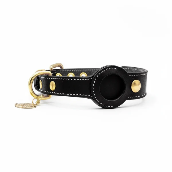 Collier En Cuir Avec Emplacement Airtag – Image 2