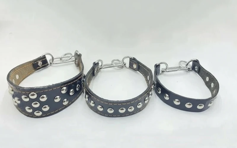 Collier Clouté Ou Avec Incrustation Perles En Cuir Pour Chien – Image 4