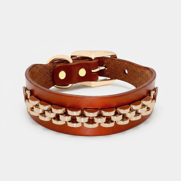 Collier Bijou En Cuir Pour Petit Chien – Image 3