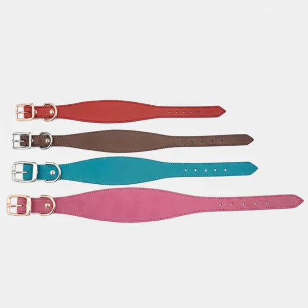 Collier Large En Cuir Véritable Pour Lévrier – Image 9