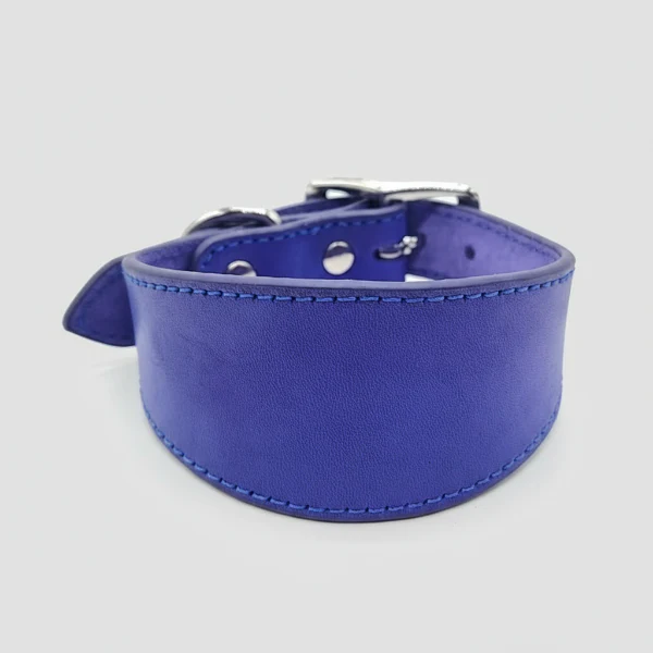 Collier Large En Cuir Véritable Pour Lévrier – Image 3