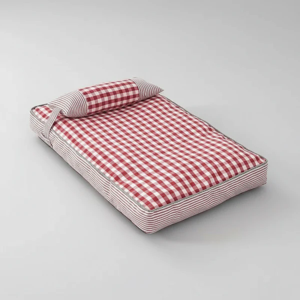 Coussin Déhoussable En Coton Avec Oreiller Pour Chien – Image 2