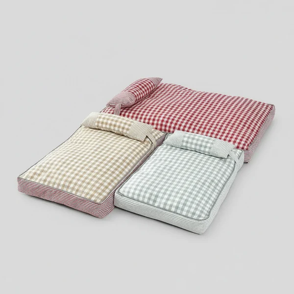 Coussin Déhoussable En Coton Avec Oreiller Pour Chien – Image 5