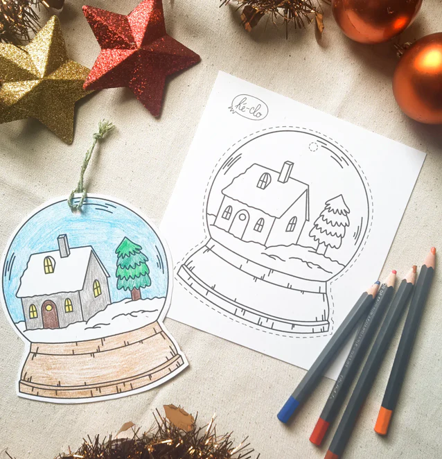 Décorations de Noël à colorier x3 – Image 2