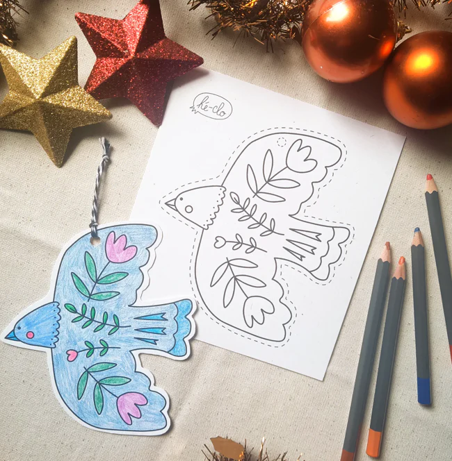 Décorations de Noël à colorier x3 – Image 3