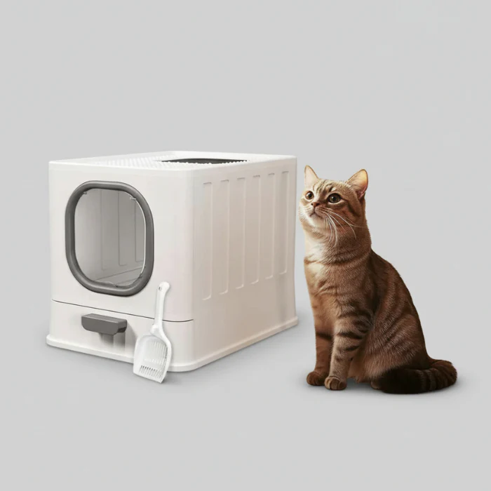 Bac à Litière Design Chat Moderne et Pratique – Image 2