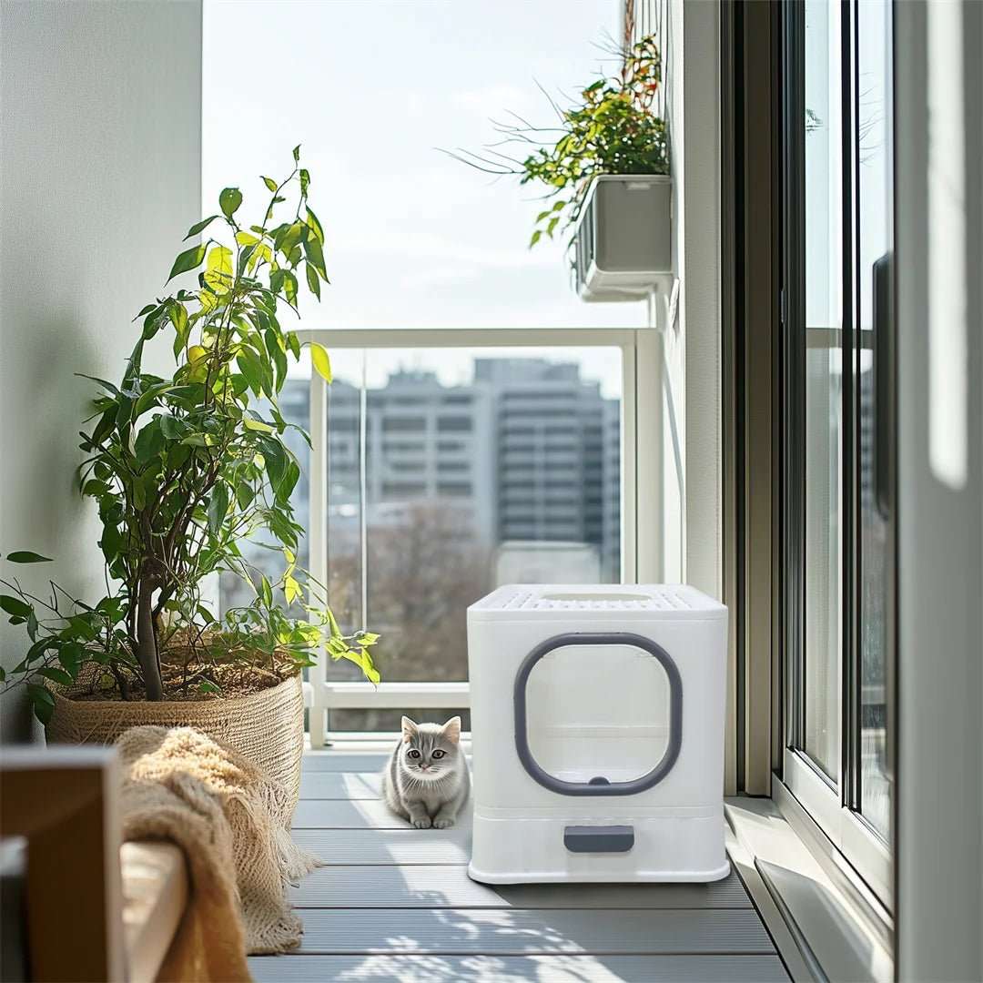 Bac à Litière Design Chat Moderne et Pratique – Image 4