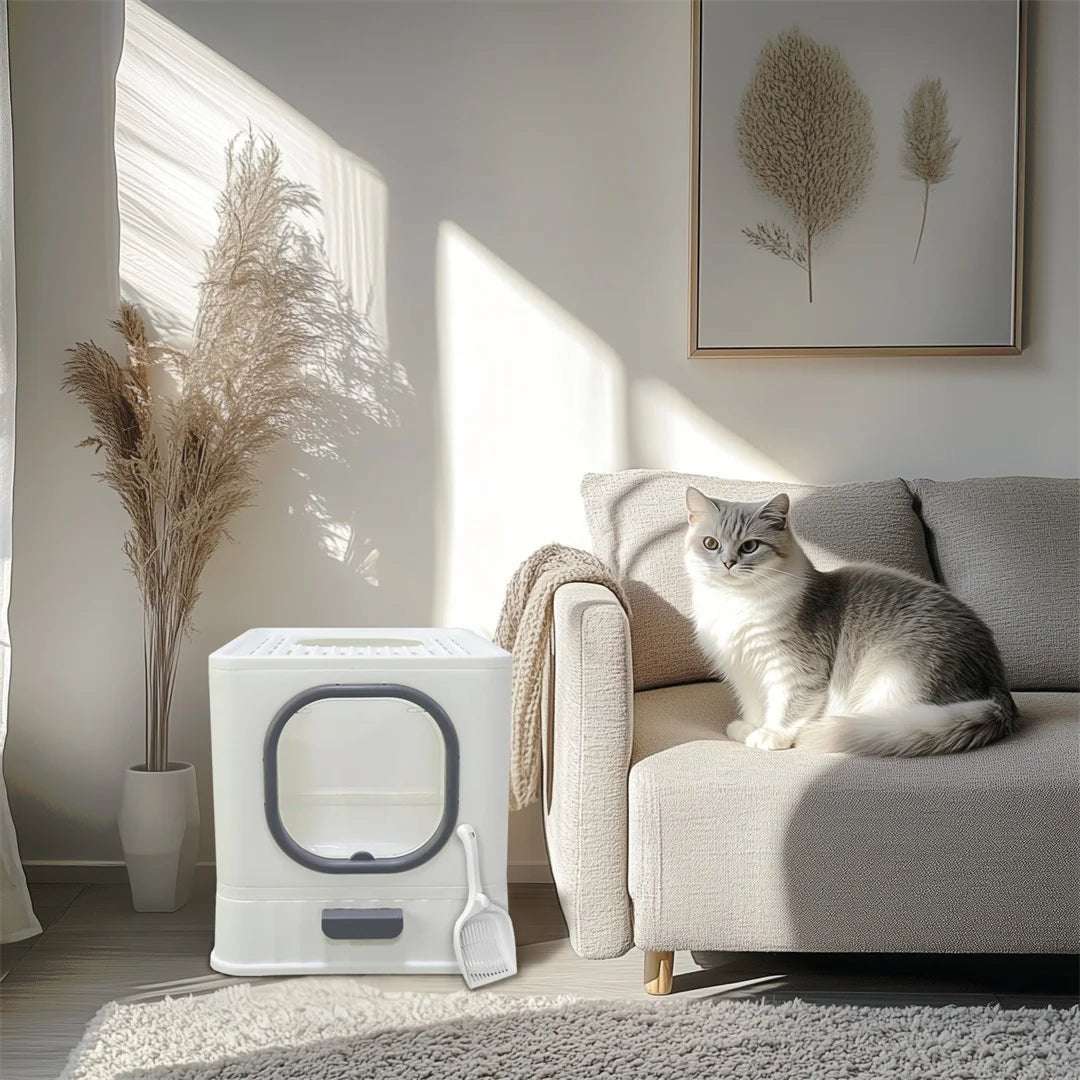 Bac à Litière Design Chat Moderne et Pratique – Image 3
